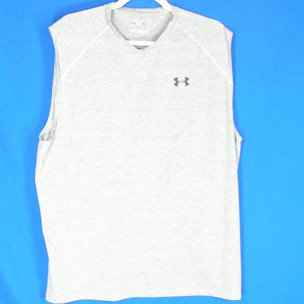 Under Armour heatgear Gray Sleeveless Team Tank size XL Loose fit